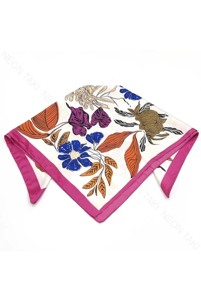 Çok Renkli, Fular 1, 54cmx54cm - 4
