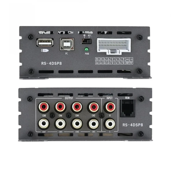Reıss Audıo Rs-4dsp8 8 Kanal İşlemci + 4 Kanal 4x60w Amfi Bluetooth Uzaktan Kumanda - 2