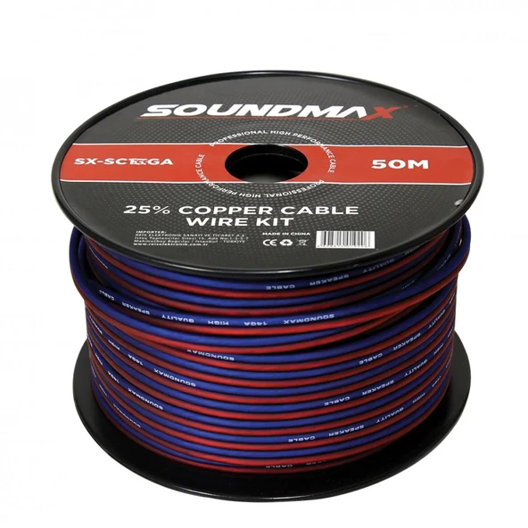 Soundmax Sx-sc12ga Anfi Kablosu 12ga Bakır 50mt