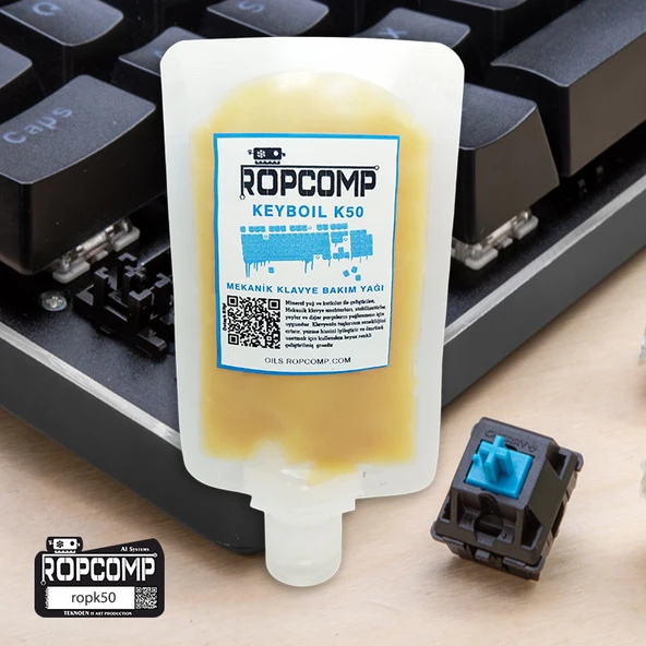 Ropcomp KEYBOİL Mekanik Klavye Tuş Yay Yağı K50 - Resim 4