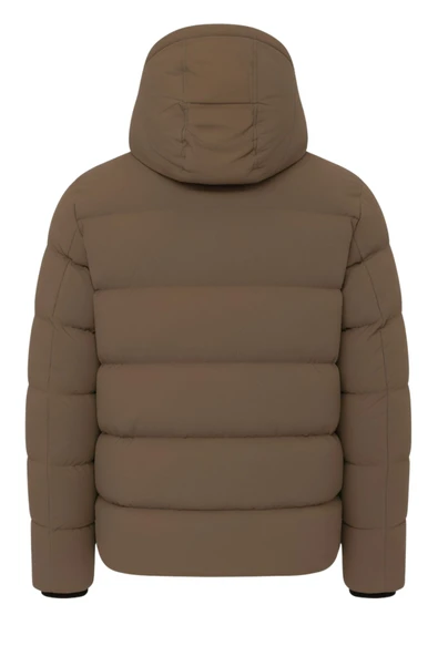 Erkek Kahverengi Erkek Outdoor Su Geçirmez Kapüşonlu Kışlık Kaban – Rüzgar ve Yağmura Dayanıklı  Mont&Kaban - Resim 4