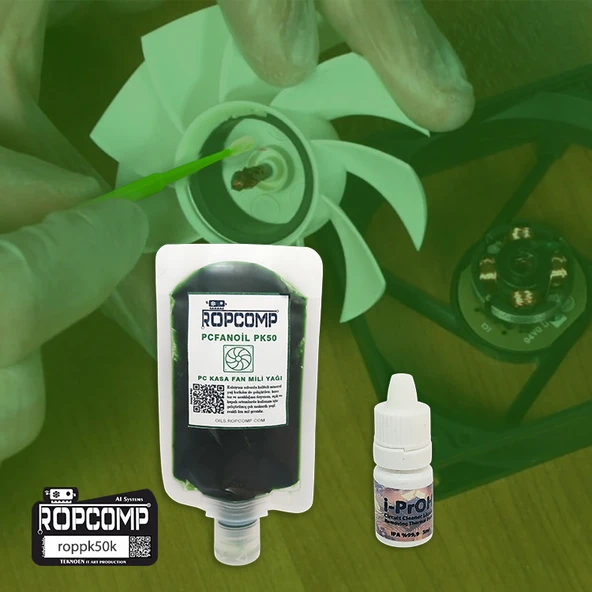 Ropcomp PCFANOİL PC Kasa Fan Bakım Kiti PK50k - Resim 4