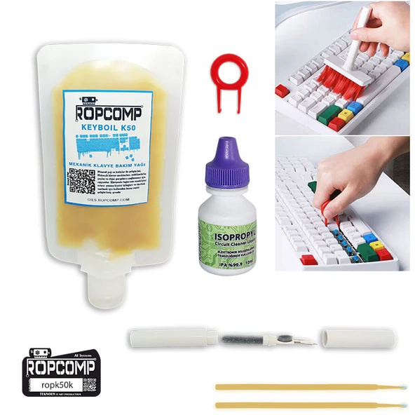 Ropcomp KEYBOİL KİT Mekanik Klavye Bakım Kiti K50k - Resim 3