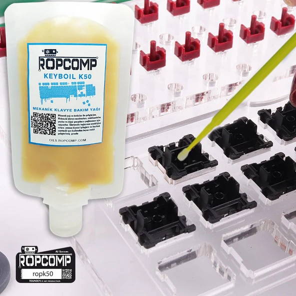 Ropcomp KEYBOİL Mekanik Klavye Tuş Yay Yağı K50 - Resim 2