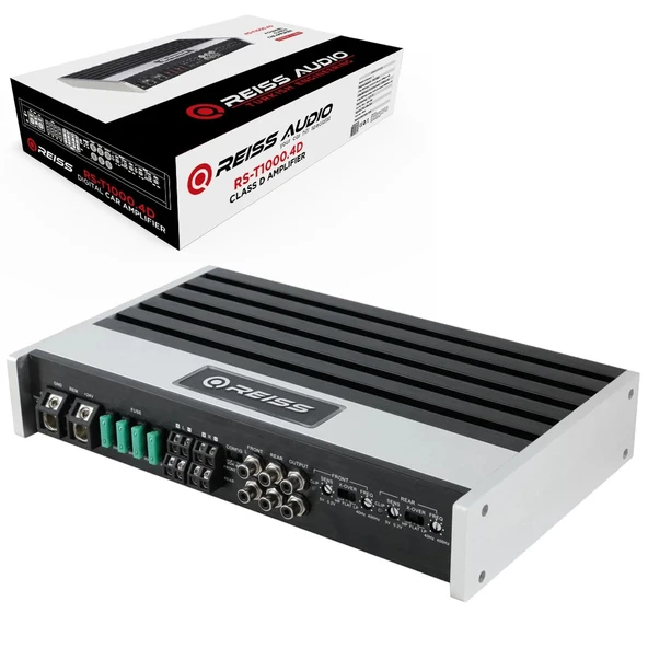 Reıss Audıo Rs-t1000.4d Oto Anfi Stereo 4x250 Watt 4 Kanal