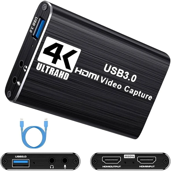 Anunnaki AN4130 HDMI 4k UHD 30HZ Video Capture Cihazı Gamer Yayın ve Kayıt Uyumlu - 1