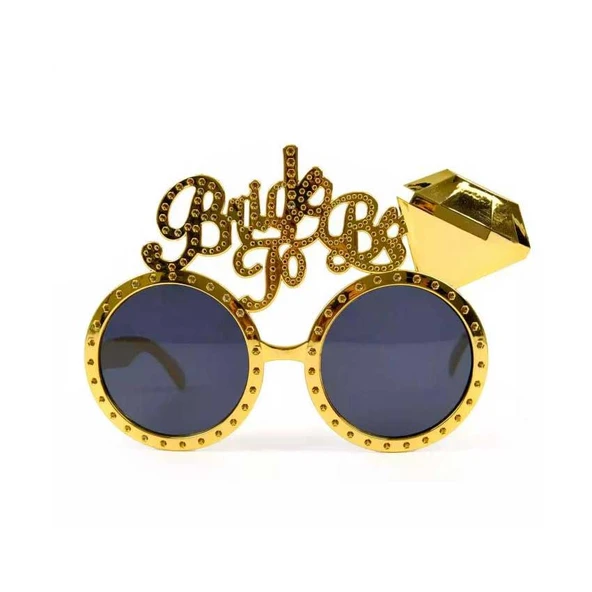 Altın Renk Bride To Be Yazılı Gelin Gözlüğü 15x10 cm ürün görseli