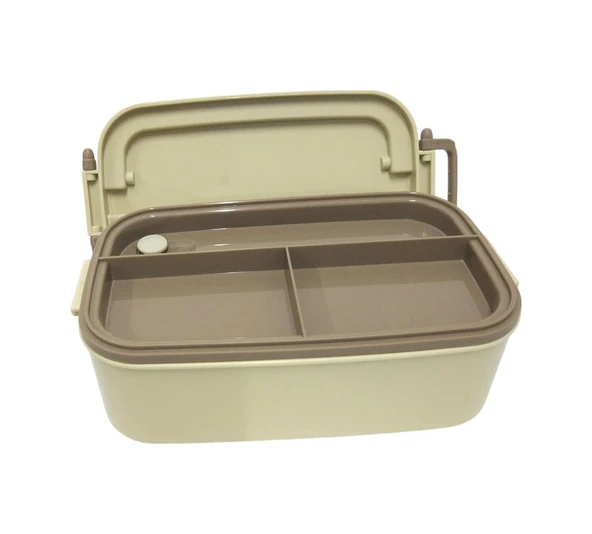 Cooker Çelik Hazneli Tekli Yemek Termosu Yk1560 Kahverengi - Resim 3