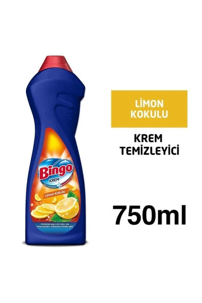 Bingo Mutfak Limon Kokulu Krem Temizleyici 750 ml ürün görseli 1
