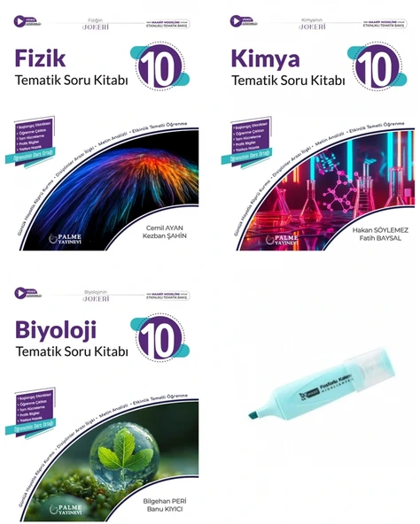 10.Sınıf Joker Fizik Kimya Ve Biyoloji Tematik Soru Kitabı (Yeni Müfredat)