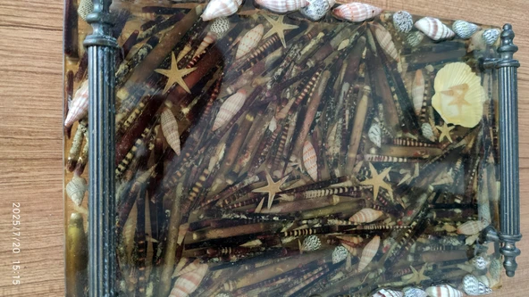 DENİZ MANZARALI TEPSİ - 12404 - Resim 2