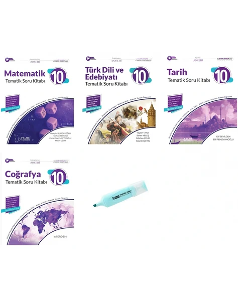 10.Sınıf Joker Matematik Edebiyat Tarih Coğrafya Tematik Soru Kitabı (Yeni Müfredat)