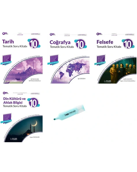 10.Sınıf Joker Tarih Coğrafya Din Felsefe Tematik Soru Kitabı (Yeni Müfredat)