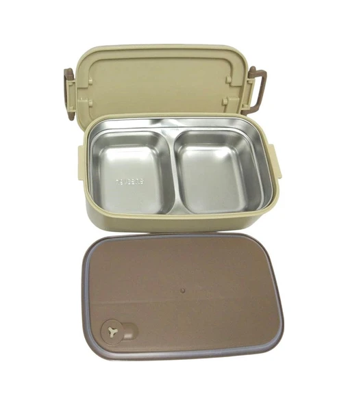 Cooker Çelik Hazneli Tekli Yemek Termosu Yk1560 Kahverengi - Resim 2