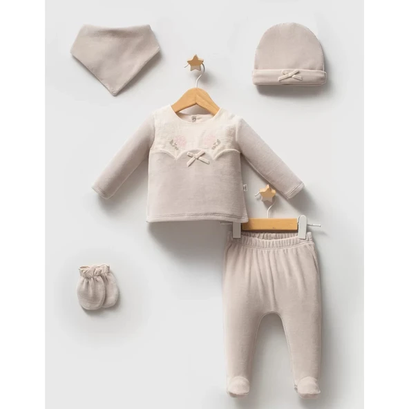 Lenaca Tongs Baby Etamine 5'li Hastane Çıkışı 5684 Gri ürün görseli