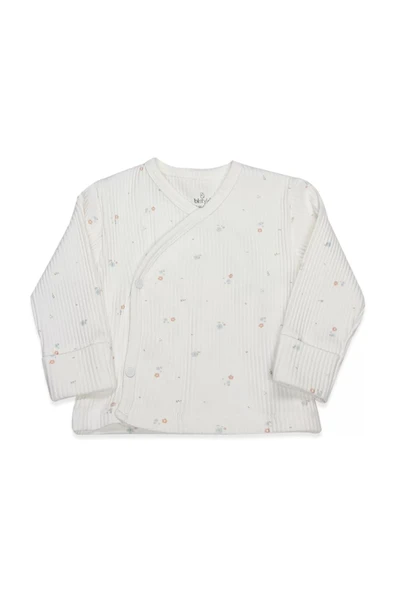 Lenaca Bistyle Bloom White 3'lü Zıbın Takım 13112 Ekru Gül Kurusu - Resim 2