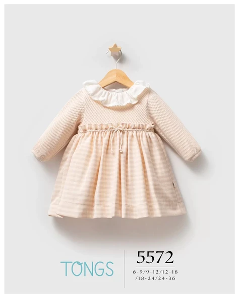 Lenaca Tongs Baby College Elbise 5572 Pudra ürün görseli 1