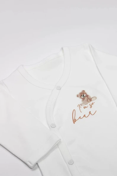 Lenaca I Am So Bear Uzun Kol Badi 17107 Bej-ekru - Resim 2