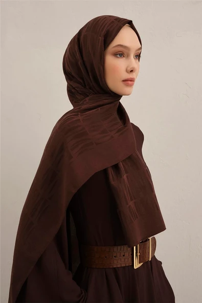 Lyocell Naia Çubuk Desen Şal 3 - Resim 8