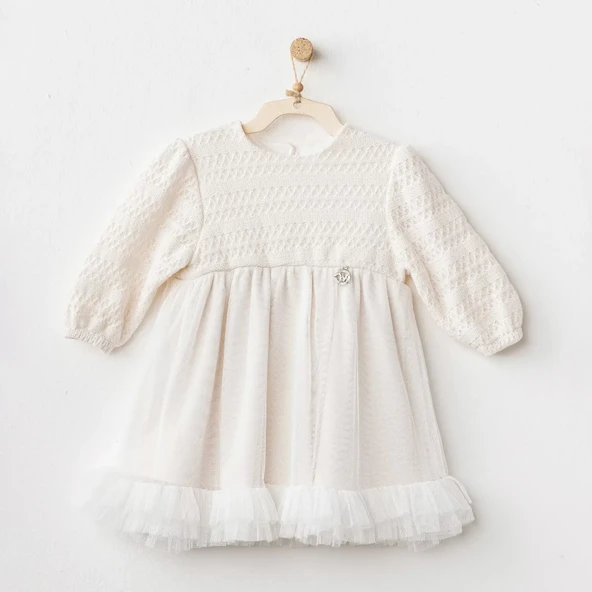 Lenaca Wawa Exclusive Elbise Ekru ürün görseli 1