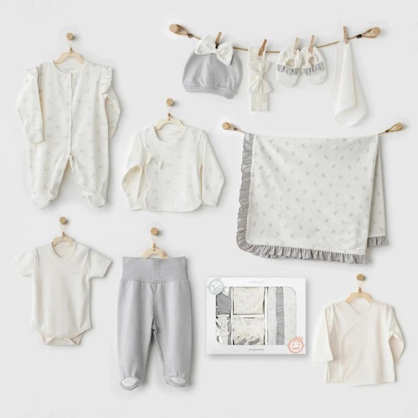 Lenaca Baby Bow Bliss 10'lu Hastane Çıkışı Ekru ürün görseli