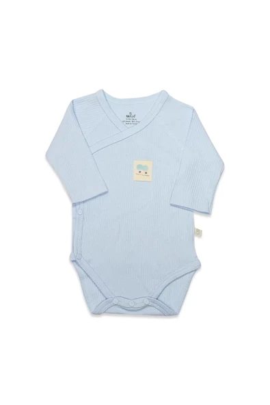 Lenaca Organic Modal Flying Balloons Kruvaze Uzun Kol Body Bs17121 Mavi ürün görseli