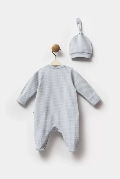 Lenaca Moi Noi Galaxy Şapkalı Tulum Mnb1244 Gri - Resim 3