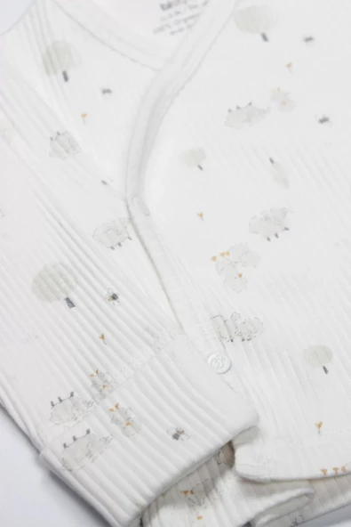 Lenaca Bistyle Always Dream 3'lü Zıbın Takım 13110 Ekru Bej - Resim 4