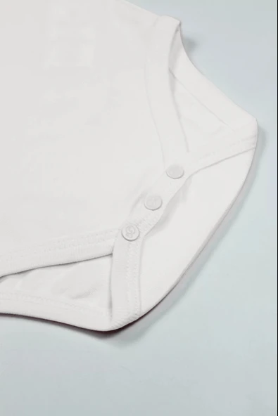 Lenaca Bistyle Organik Natural Basic Style Yarım Kol Body Bs17103 Ekru - Resim 3