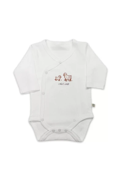 Lenaca Bistyle Curly Lamb Uzun Kol Kravuze Body 17111 Bej Mavi Ekru ürün görseli