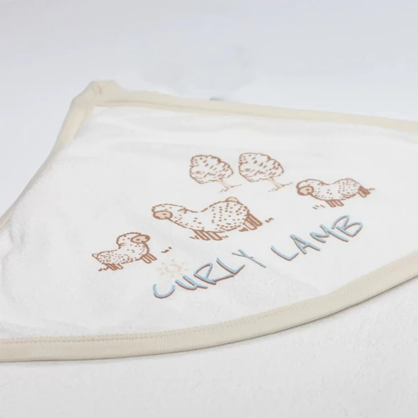 Lenaca Bistyle Curly Lamb Tulum 15108 Bej Mavi Ekru - Resim 2