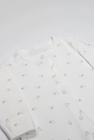 Lenaca Bistyle Grow İn Love Bebe Tulum 15103 Pembe Ekru - Resim 2