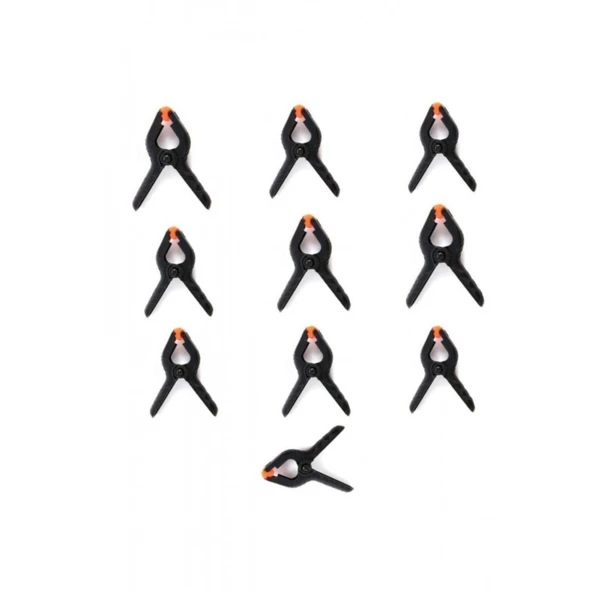 Fon Tutucu Mandal Perde Tutucu Mandal Clamp Kıskaç (10 adet)