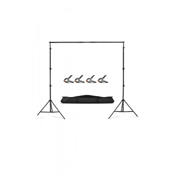 Fon Standı Background Stand 200x200 Cm + 4 Mandal