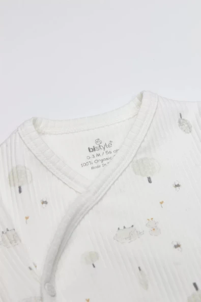 Lenaca Bistyle Always Dream 3'lü Zıbın Takım 13110 Ekru Bej - Resim 3