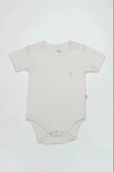 Lenaca Bistyle Organik Natural Basic Style Yarım Kol Body Bs17103 Ekru ürün görseli