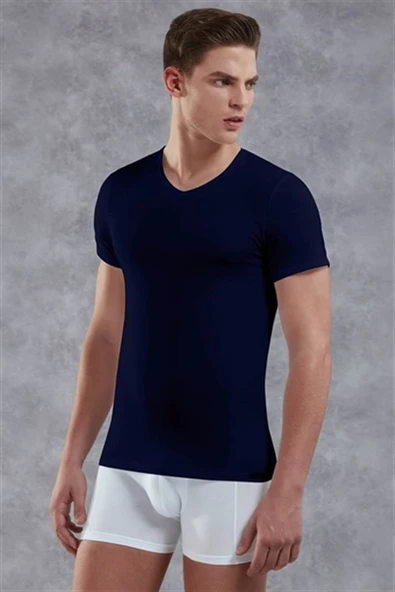 Doreanse 2855 Vücudu Saran Rahat T-Shirt - 5