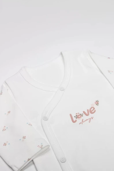 Lenaca Bistyle Grow İn Lowe Kravuze Body 17106 Pembe Ekru - Resim 2