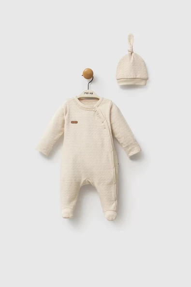 Lenaca Moi Noi Şapkalı Tulum Mnb1248 Bej ürün görseli