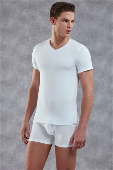 Doreanse 2855 Vücudu Saran Rahat T-Shirt - 1