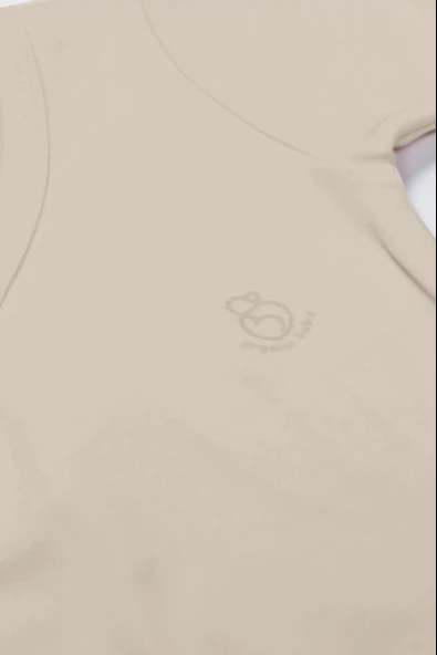 Lenaca Bistyle Organik Natural Basic Style Kruvaze Uzun Kol Body Bs17102 Bej - Resim 3