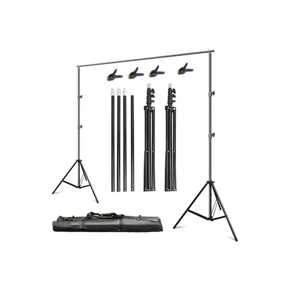 Taşınabilir 2x3 Metre Fon Standı - 1