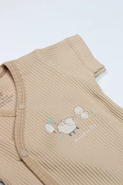 Lenaca Always Dream Yarım Kol Badi 17115 Ekru Bej - Resim 4