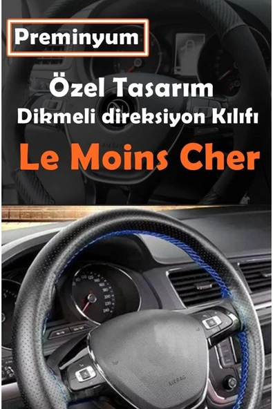 Toyota Previa Uyumlu Oto Direksiyon Kılıfı Mavi Dikiş Estetik Görünüm Yüksek Kalite ürün görseli