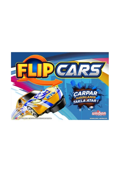 Unibon Flip Cars - Çek Bırak, Çarpınca Hava Takla Atan Araba - 2
