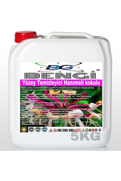 YÜZEY TEMİZLEYİCİ HANIMELİ KOKULU 5KG