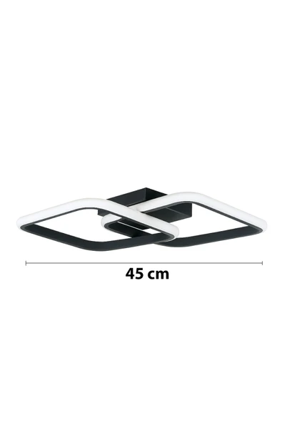 LEGACY Kira Antrasit Renk Modern Tasarım Salon - Mutfak - Hol Beyaz Led 2 Li Avize - Resim 2