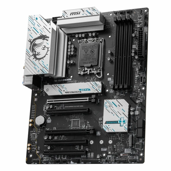 MSI B760 Gaming Plus WiFi DDR4 (5333MHz)OC M.2 HDMI/DP/USB-C PCIe 4.0 1700P ATX Anakart - Resim 3