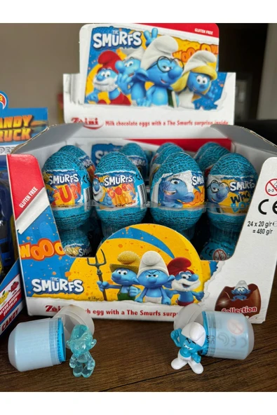 Zaini Şirinler Çikolatalı Sürpriz Yumurta (GLUTENSİZ) 1 Ad.