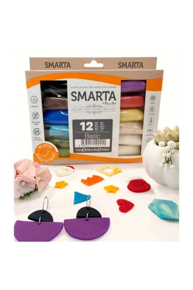 Smarta HAVA İLE KURUYAN MODELLEME SETİ 12Lİ 25G*12
